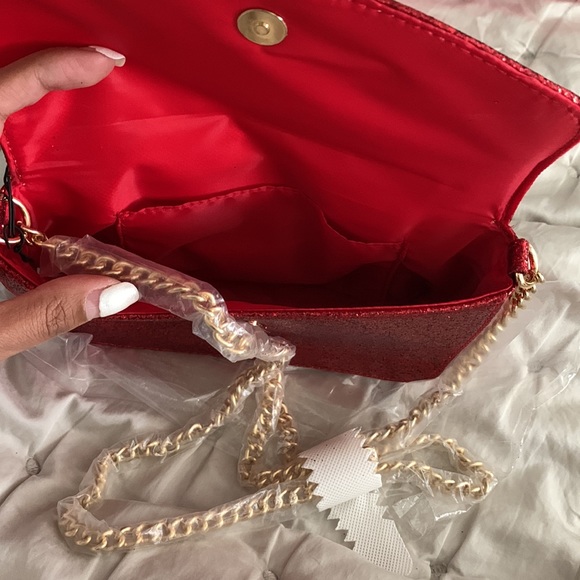 Red sparkly jimmy choo bag - Picture 2 of 3